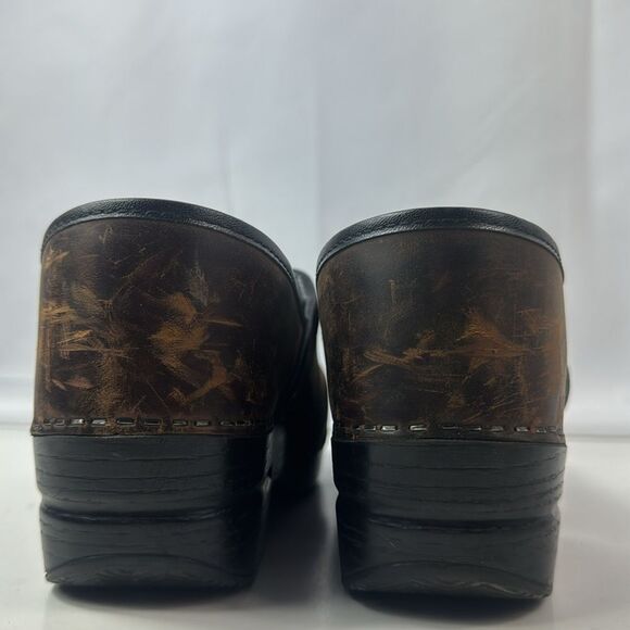 Dansko Professional Antique Brown Leather Women's Clogs - Picture 5 of 14